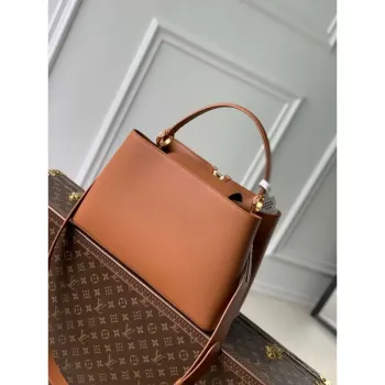 LV M24879 Louis Vuitton Capucines GM Souple Handbag Cognac