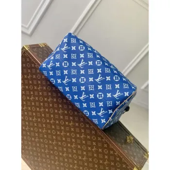 LV M24418 Louis Vuitton Speedy P9 Bandoulière 40 Bag Monogram Leather Blue