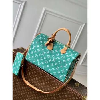 LV M24417 Louis Vuitton Speedy P9 Bandoulière 40 Bag Monogram Leather Light Green
