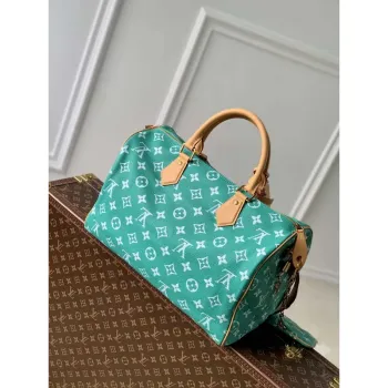 LV M24417 Louis Vuitton Speedy P9 Bandoulière 40 Bag Monogram Leather Light Green