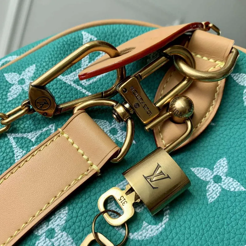 LV M24423 Louis Vuitton Speedy P9 Bandoulière 25 Bag Monogram Leather Light Green