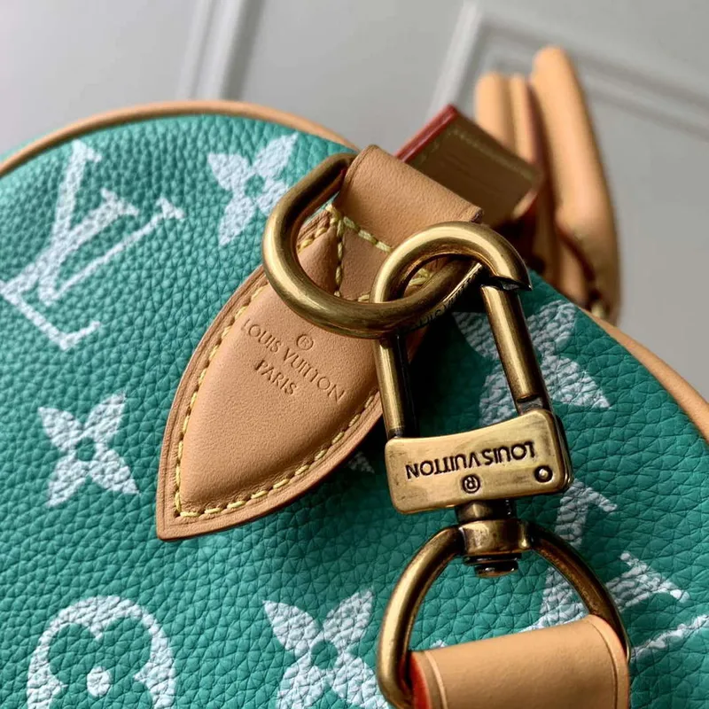LV M24423 Louis Vuitton Speedy P9 Bandoulière 25 Bag Monogram Leather Light Green