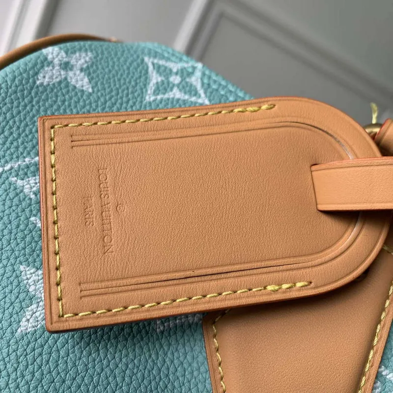 LV M24423 Louis Vuitton Speedy P9 Bandoulière 25 Bag Monogram Leather Light Blue