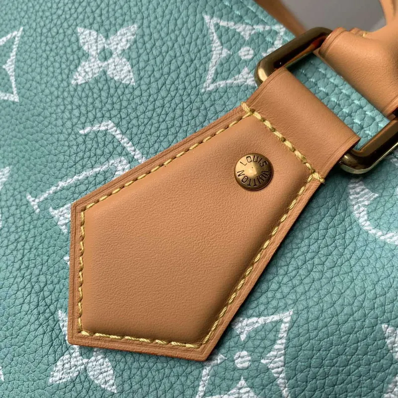 LV M24423 Louis Vuitton Speedy P9 Bandoulière 25 Bag Monogram Leather Light Blue