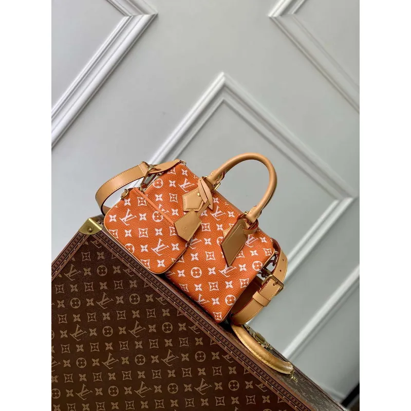 LV M24423 Louis Vuitton Speedy P9 Bandoulière 25 Bag Monogram Leather Orange