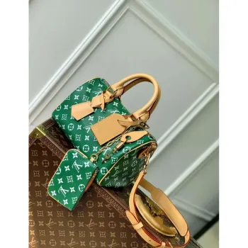LV M24423 Louis Vuitton Speedy P9 Bandoulière 25 Bag Monogram Leather Green