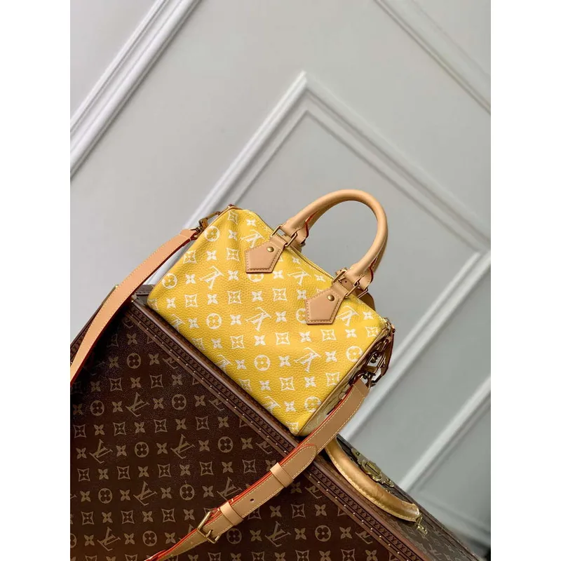 LV M24426 Louis Vuitton Speedy P9 Bandoulière 25 Bag Monogram Leather Yellow