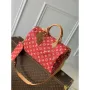 LV M24420 Louis Vuitton Speedy P9 Bandoulière 40 Bag Monogram Leather Red