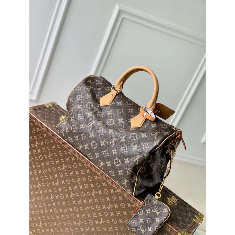 LV M24422 Louis Vuitton Speedy P9 Bandoulière 40 Bag Monogram Leather