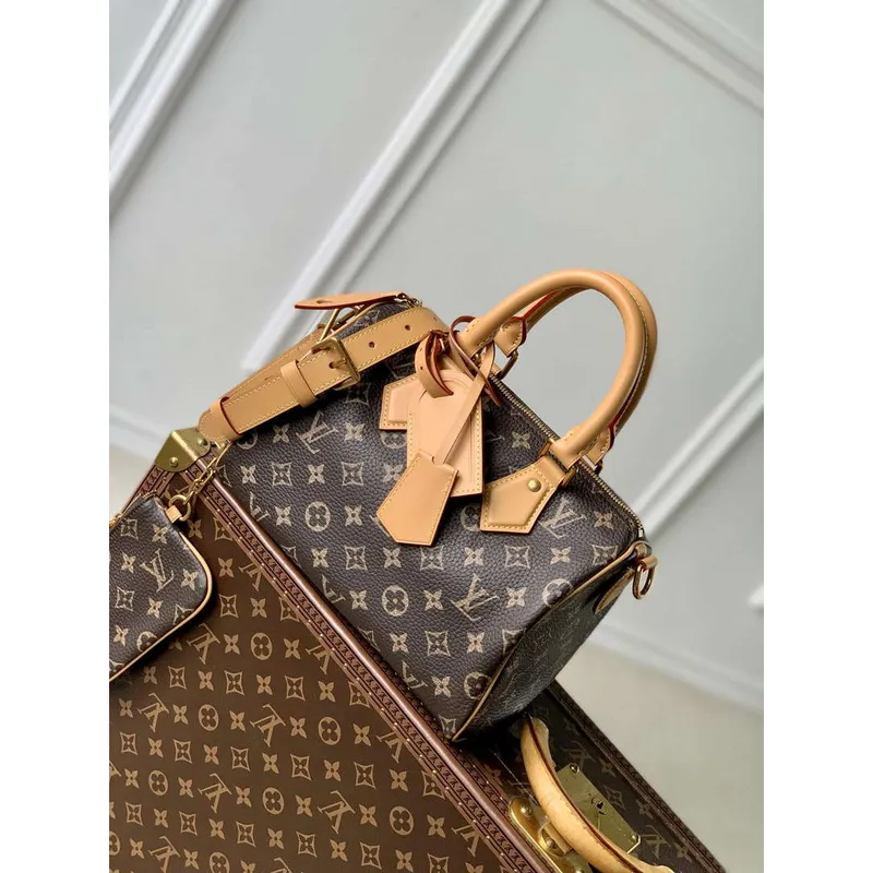 LV M24443 Louis Vuitton Speedy P9 Bandoulière 25 Bag Monogram Leather