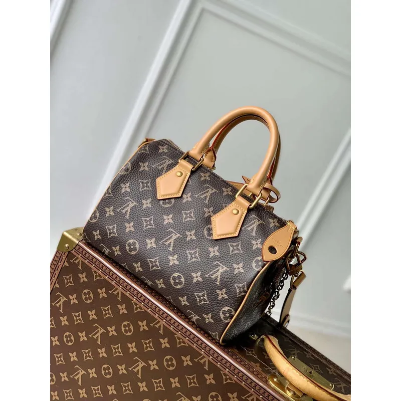 LV M24443 Louis Vuitton Speedy P9 Bandoulière 25 Bag Monogram Leather