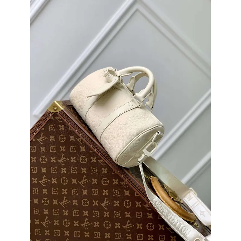 LV M24434 Louis Vuitton Keepall Bandoulière 25 Bag Full Moon