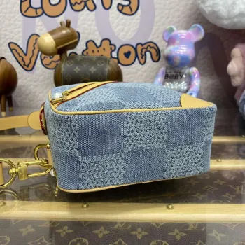 LV N40706 Louis Vuitton Chess Messenger Bag Blue