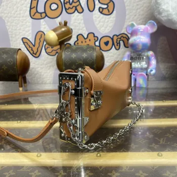 LV M25445 Louis Vuitton Slim Trunk Bag Brown