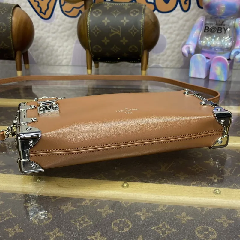 LV M25445 Louis Vuitton Slim Trunk Bag Brown