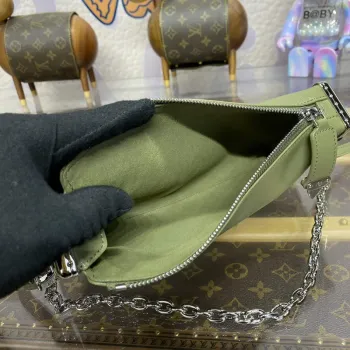 LV M25445 Louis Vuitton Slim Trunk Bag Green