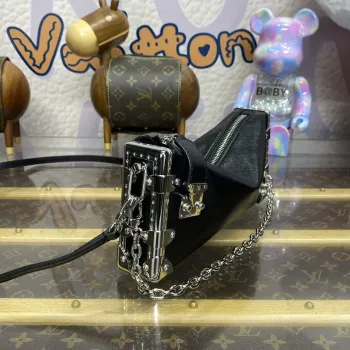 LV M25445 Louis Vuitton Slim Trunk Bag Black