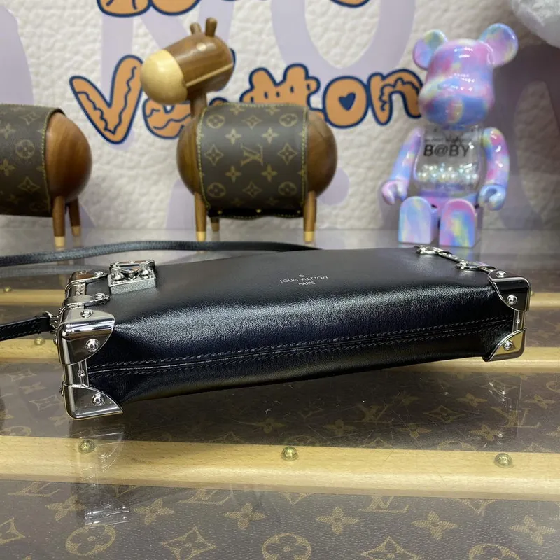 LV M25445 Louis Vuitton Slim Trunk Bag Black