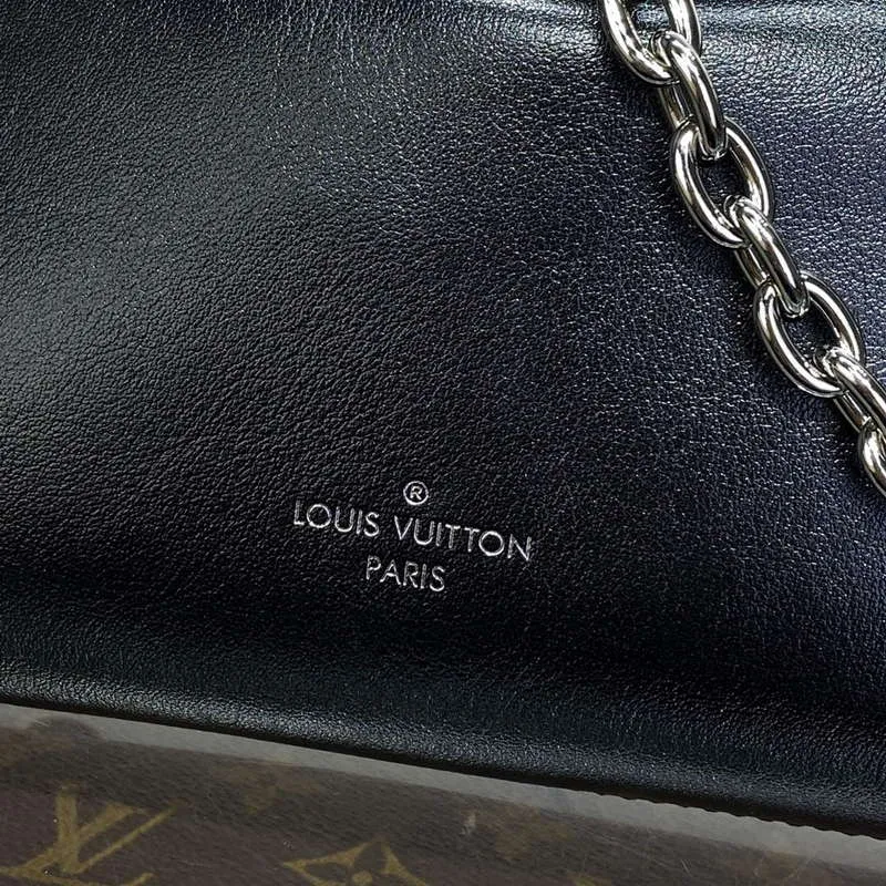 LV M25445 Louis Vuitton Slim Trunk Bag Black