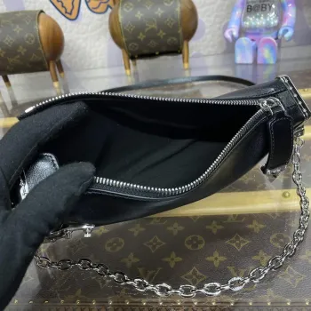LV M25445 Louis Vuitton Slim Trunk Bag Black