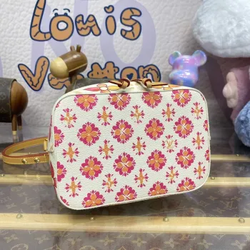 LV M25315 Louis Vuitton Néonoé BB Bucket Bag Coral