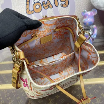 LV M25315 Louis Vuitton Néonoé BB Bucket Bag Coral