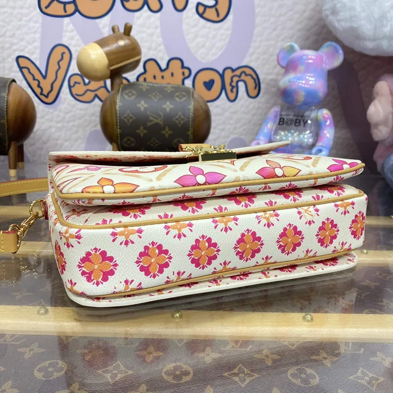 LV M11461 Louis Vuitton Pochette Métis Handbag Coral