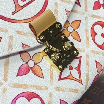 LV M11461 Louis Vuitton Pochette Métis Handbag Coral