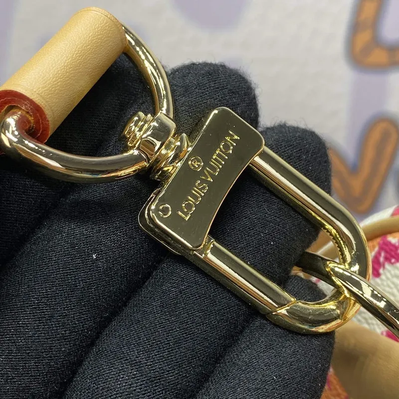 LV M11251 Louis Vuitton Keepall Bandoulière 45 Bag Coral