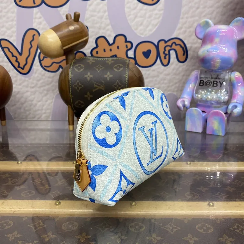 LV M11239 Louis Vuitton Pochette Cosmétique PM Bag Blue
