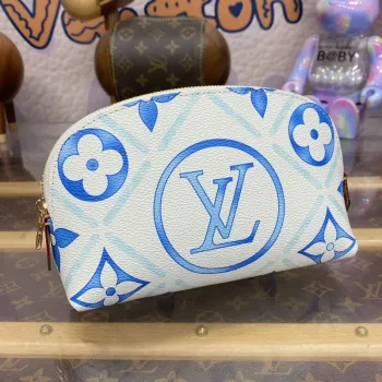 LV M11239 Louis Vuitton Pochette Cosmétique PM Bag Blue