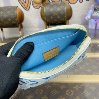 LV M11239 Louis Vuitton Pochette Cosmétique PM Bag Blue
