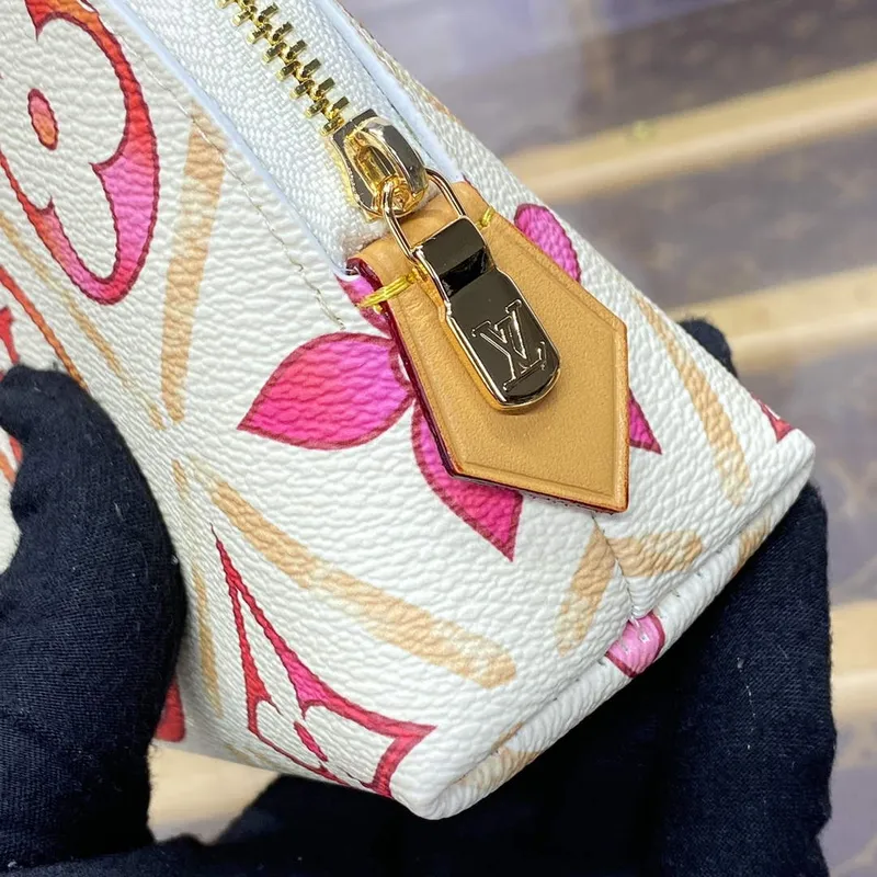 LV M11239 Louis Vuitton Pochette Cosmétique PM Bag Coral