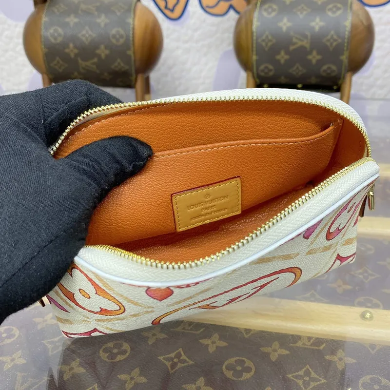 LV M11239 Louis Vuitton Pochette Cosmétique PM Bag Coral
