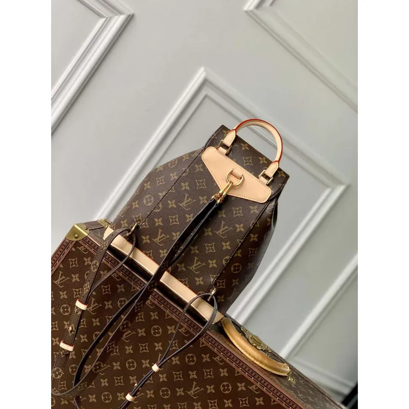 LV M11199 Louis Vuitton Montsouris Mini Backpack Monogram Coated canvas