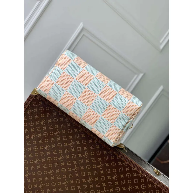 LV N40689 Louis Vuitton Speedy 40 Bandoulière Bag White