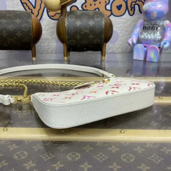 LV M83448 Louis Vuitton Easy Pouch On Strap Bag Monogram Empreinte Crame Pink