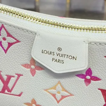 LV M83448 Louis Vuitton Easy Pouch On Strap Bag Monogram Empreinte Crame Pink