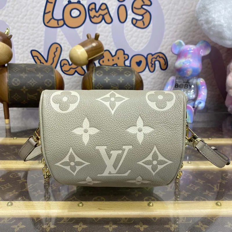LV M82208 Louis Vuitton Mini Bumbag Monogram Empreinte Gray