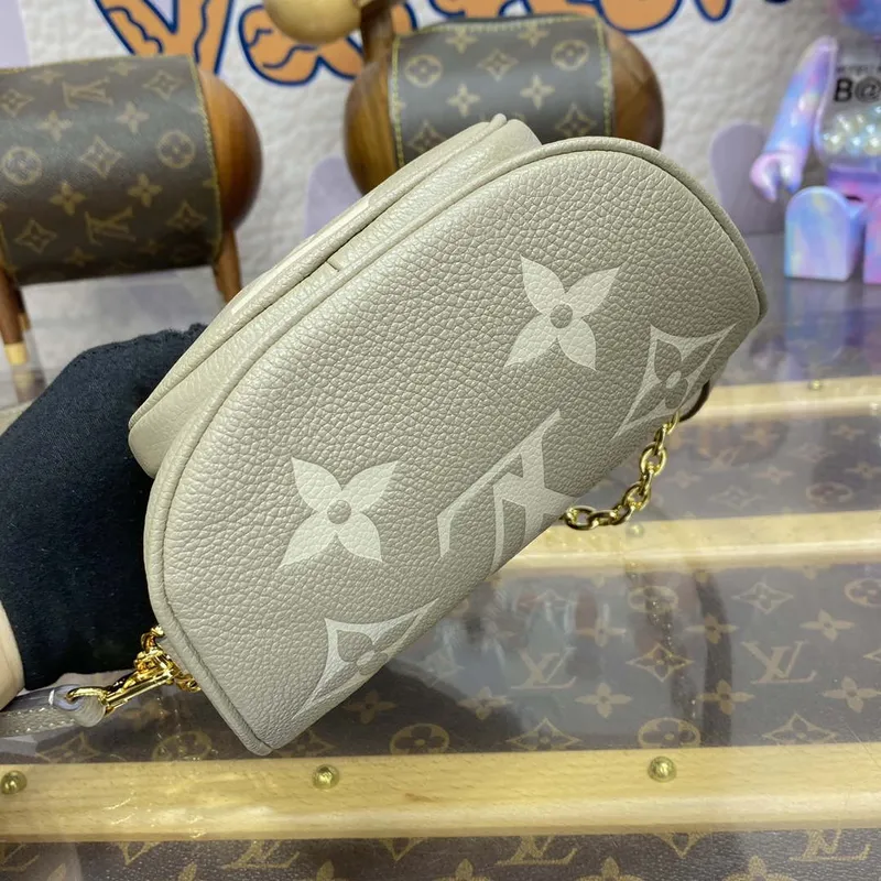 LV M82208 Louis Vuitton Mini Bumbag Monogram Empreinte Gray