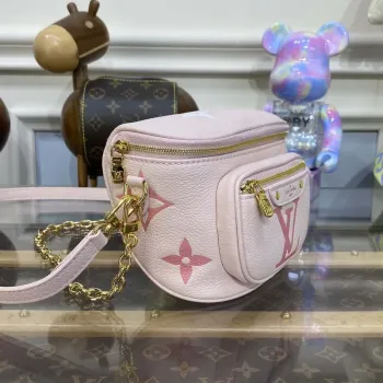 LV M82347 Louis Vuitton Mini Bumbag Monogram Empreinte Pink
