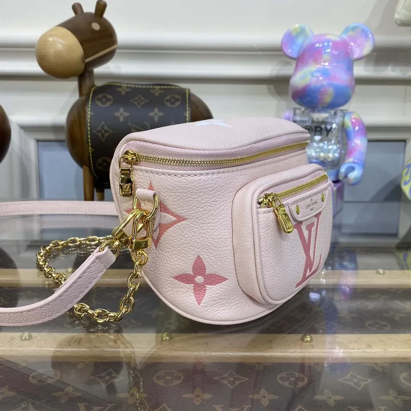 LV M82347 Louis Vuitton Mini Bumbag Monogram Empreinte Pink