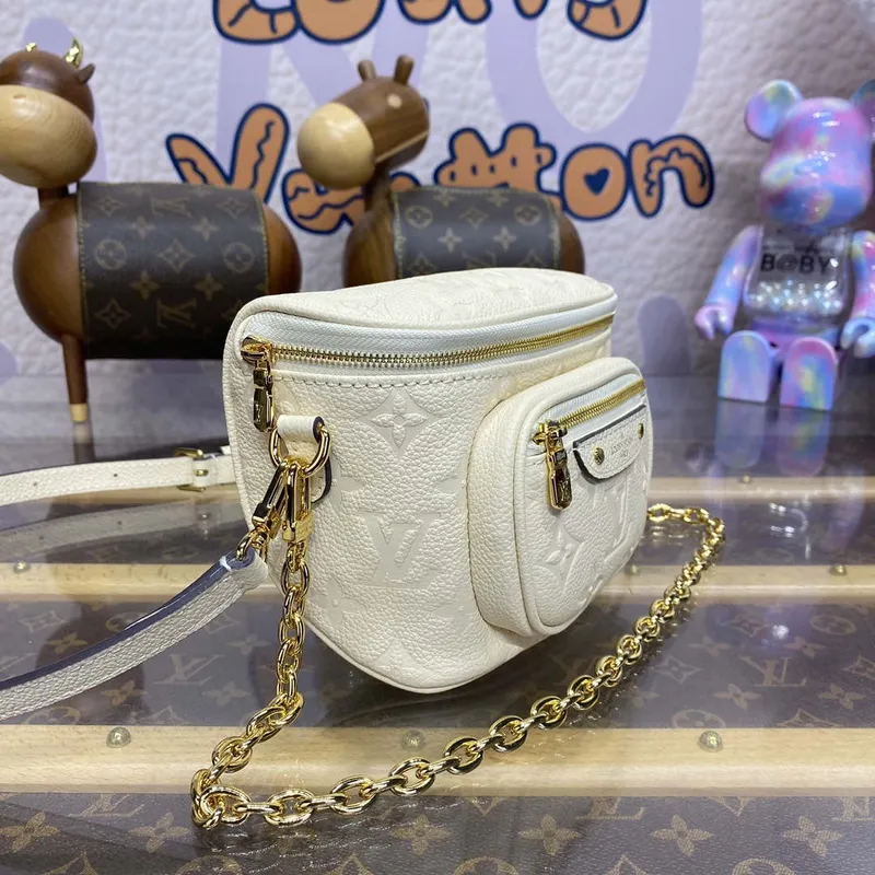 LV  M83275 Louis Vuitton Mini Bumbag Monogram Empreinte Cream