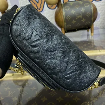 LV M46917 Louis Vuitton Mini Bumbag Monogram Empreinte Black