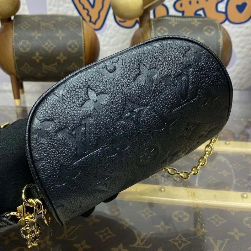 LV M46917 Louis Vuitton Mini Bumbag Monogram Empreinte Black