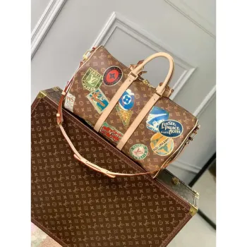 LV M24960 Louis Vuitton Keepall Bandoulière 45 Travel Bag Monogram