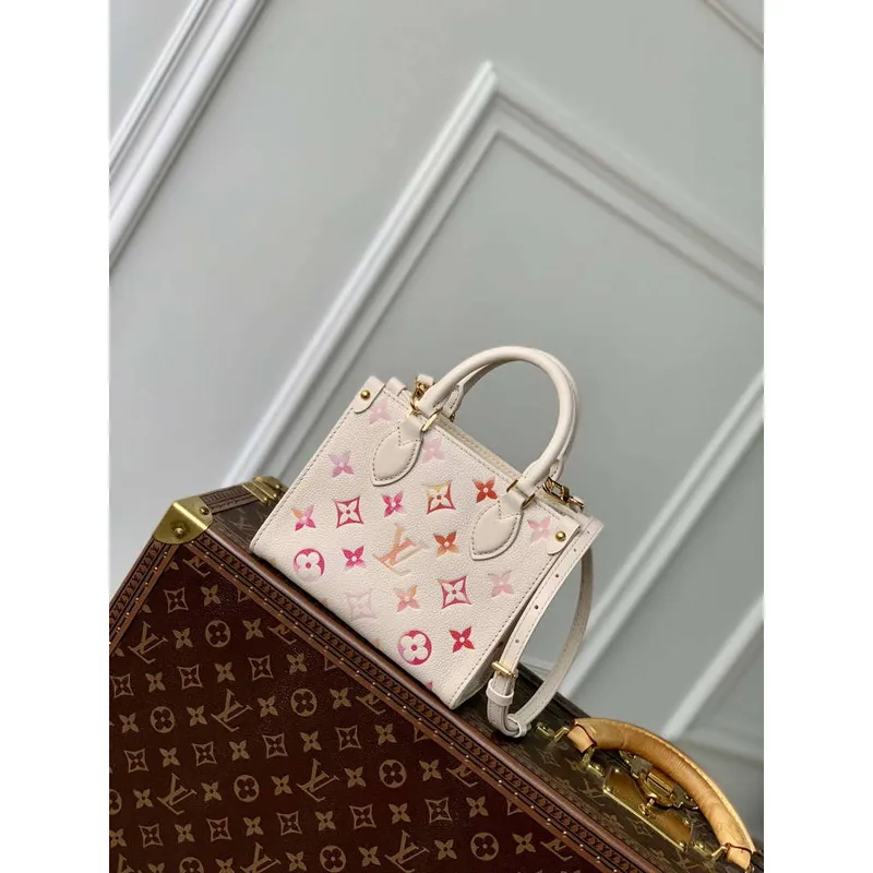LV M47115 Louis Vuitton OnTheGo BB Handbag Sunrise Aquarelle