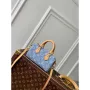 LV M11212 Louis Vuitton Nano Speedy Bag Sky Blue Monogram denim