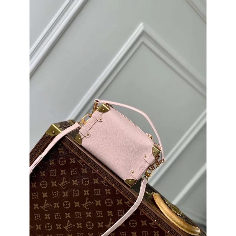 LV M23817 Louis Vuitton Side Trunk PM Handbag Opal Pink