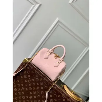 LV M47136 Louis Vuitton Speedy Bandoulière 20 Handbag Opal Pink